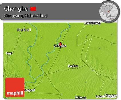 Physical 3D Map of Chenghe