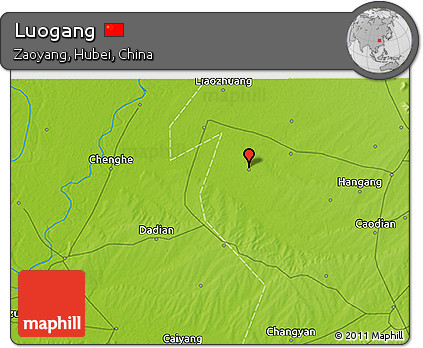 Physical 3D Map of Luogang