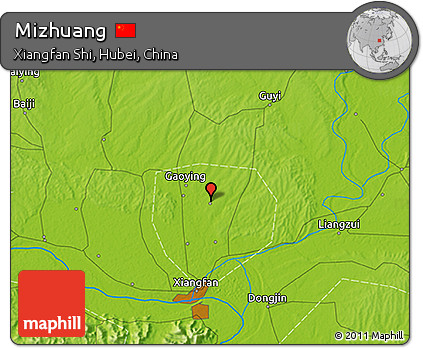 Physical 3D Map of Mizhuang