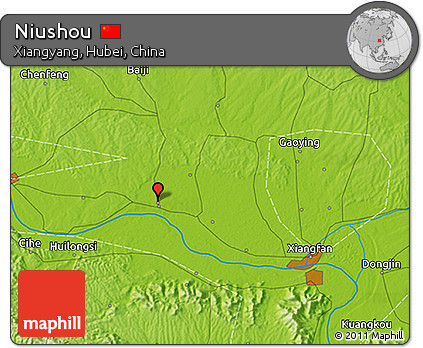 Physical 3D Map of Niushou