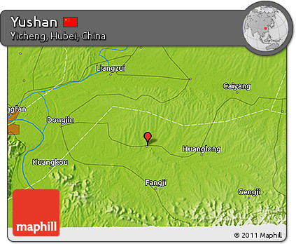Physical 3D Map of Yushan