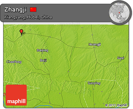 Physical 3D Map of Zhangji