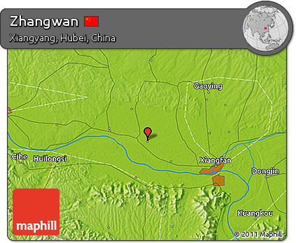Physical 3D Map of Zhangwan