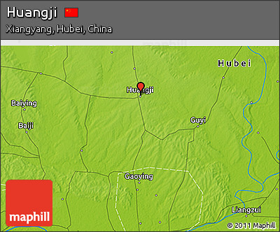 Physical 3D Map of Huangji