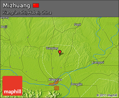 Physical 3D Map of Mizhuang