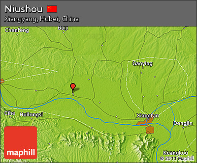 Physical 3D Map of Niushou