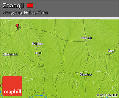 Physical 3D Map of Zhangji