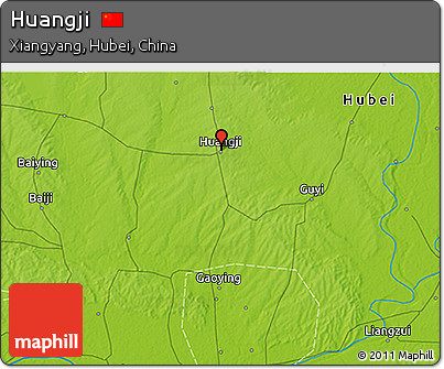 Physical 3D Map of Huangji