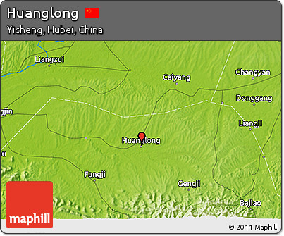 Physical 3D Map of Huanglong