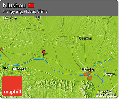 Physical 3D Map of Niushou