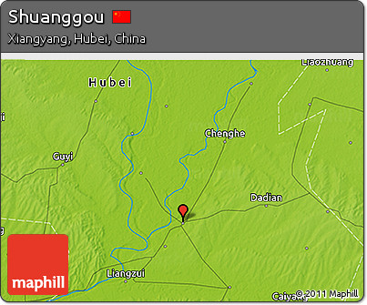 Physical 3D Map of Shuanggou