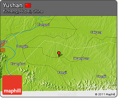 Physical 3D Map of Yushan