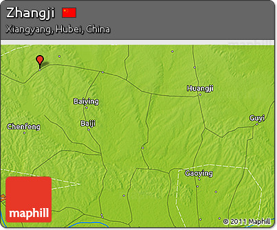 Physical 3D Map of Zhangji