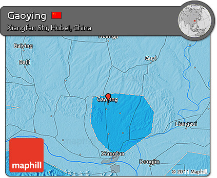 Political 3D Map of Gaoying