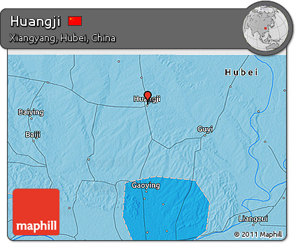Political 3D Map of Huangji