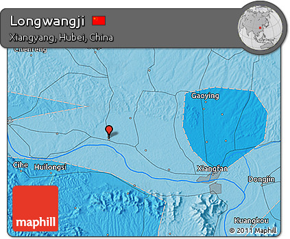 Political 3D Map of Longwangji