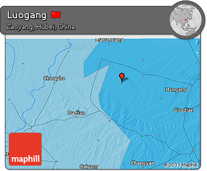 Political 3D Map of Luogang