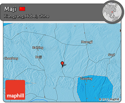 Political 3D Map of Maji