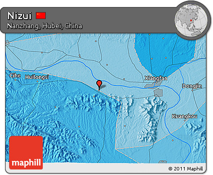 Political 3D Map of Nizui