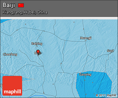 Political 3D Map of Baiji