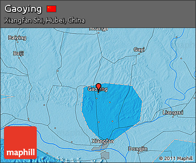 Political 3D Map of Gaoying
