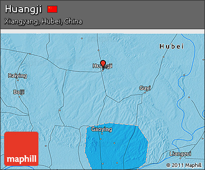 Political 3D Map of Huangji