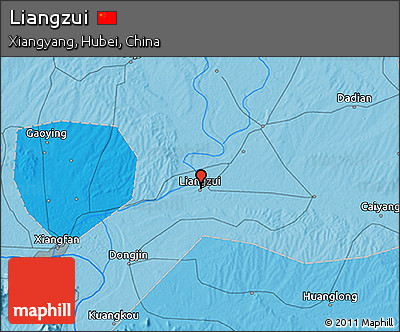 Political 3D Map of Liangzui