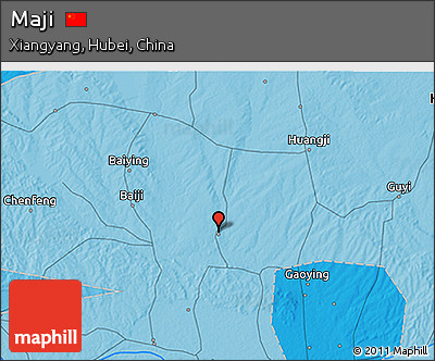 Political 3D Map of Maji