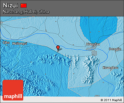 Political 3D Map of Nizui