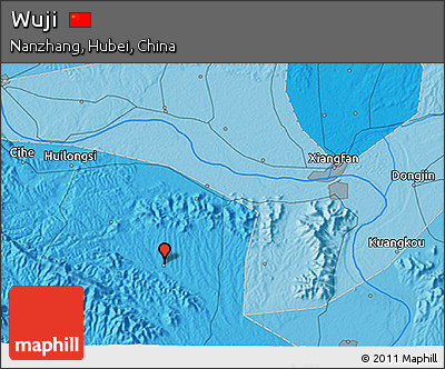 Political 3D Map of Wuji
