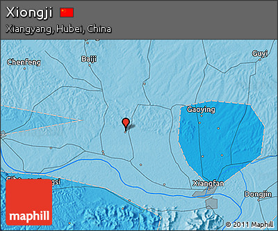 Political 3D Map of Xiongji