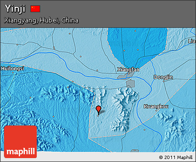 Political 3D Map of Yinji
