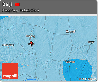 Political 3D Map of Baiji