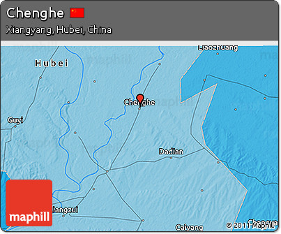 Political 3D Map of Chenghe