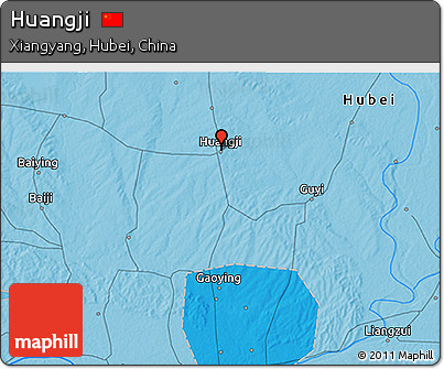 Political 3D Map of Huangji