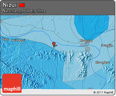 Political 3D Map of Nizui