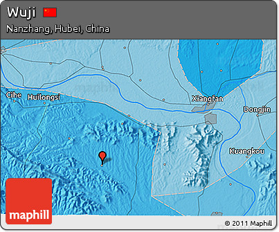 Political 3D Map of Wuji