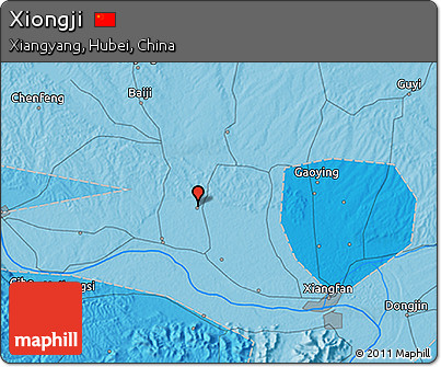 Political 3D Map of Xiongji