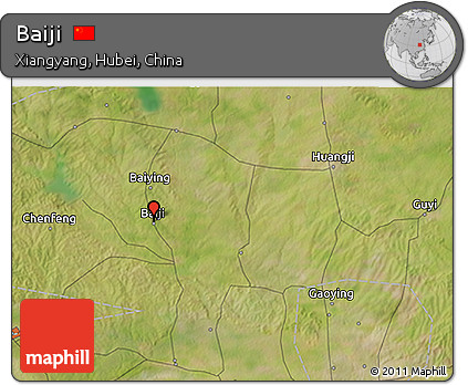 Satellite 3D Map of Baiji