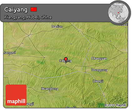 Satellite 3D Map of Caiyang