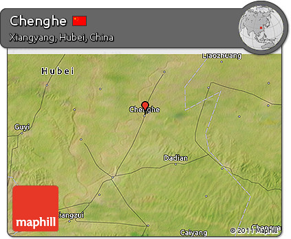Satellite 3D Map of Chenghe