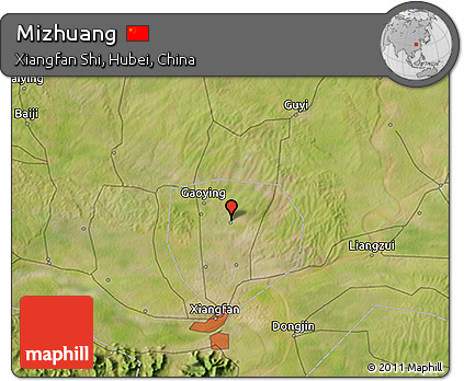 Satellite 3D Map of Mizhuang