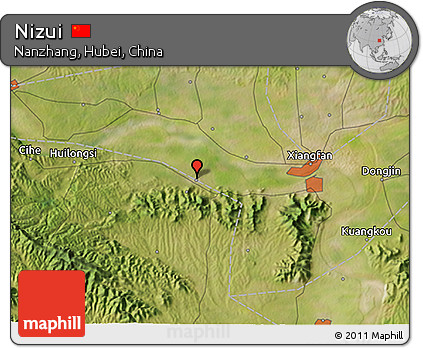 Satellite 3D Map of Nizui