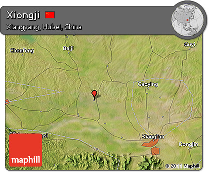 Satellite 3D Map of Xiongji