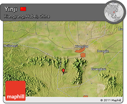 Satellite 3D Map of Yinji