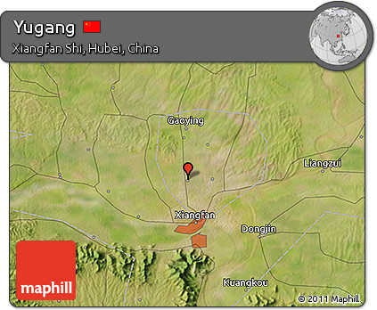 Satellite 3D Map of Yugang