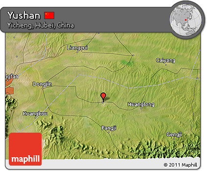 Satellite 3D Map of Yushan
