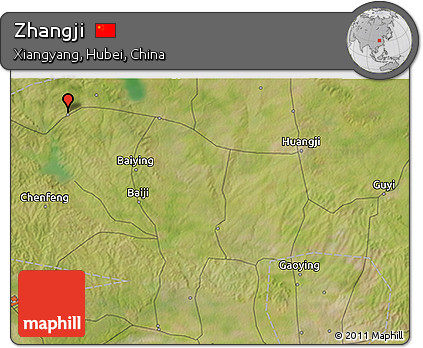 Satellite 3D Map of Zhangji
