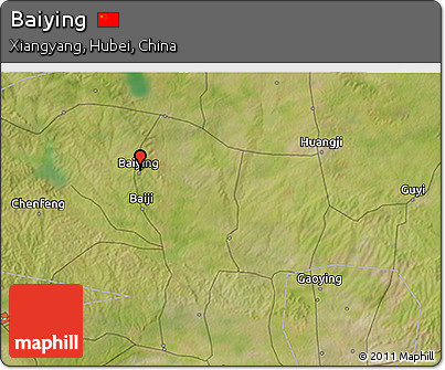 Satellite 3D Map of Baiying