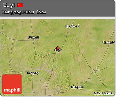 Satellite 3D Map of Guyi